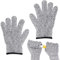 Yolev 1Pair Cut Resistant Gloves Safety Work Gloves Kids Carving Gloves Level 5 Protection Gloves Cutting Gloves for Kids Protective Hands-XXS(child)