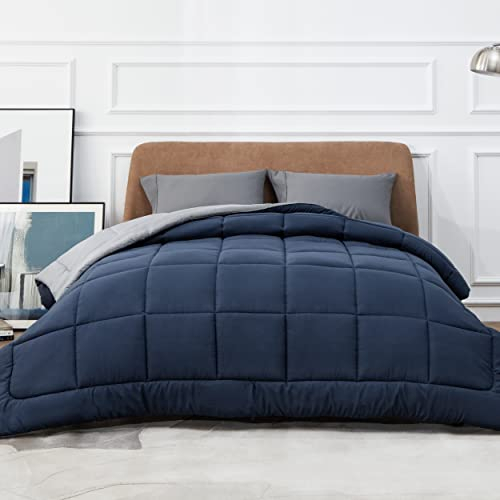 Bedsure Edredon Cama 150 Entretiempo - Relleno Nordico 240x220 cm de 300 gr/m² para Cama Matrimonio 150x200, Edredones Otoño y Primavera, Fibra Suave y Azul