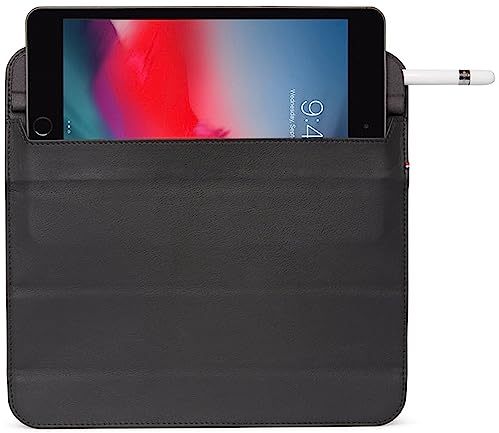 DECODED© Premium iPad Case – iPad Mini - Tested by Apple – Extra Protection – Shock Absorbing - European Leather – Protective Cover – Bumper - Foldable Sleeve- Light Brown