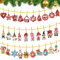 LYLIDIA 30 Piezas Colgante de Pintura de Diamantes de Navidad DIY Adorno Colgantes de Navidad 5D Kit Arbol de Navidad de Pintura Arte Diamante para Regalos Navideños Arbol de Navidad Decoración