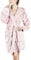 Gräfenstayn Accappatoio donna soffice con Cappuccio - Pile coccoloso - Oeko-Tex Standard 100 - Vestaglia corta - Taglia (M, Rosa)