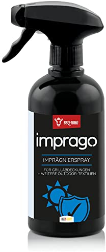 BBQ-Toro Imprägnierspray imprago | 500 ml | für Grillabdeckung, Outdoor Textilien, Transporttaschen | Schutz vor Fleckenbildung, Schmutz, Witterungseinflüssen, Wasserabweisend, Imprägnier Spray