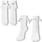 yumcute 2 Paar Lustige Magnetische Weiße 3D Socken,Hand-in-Hand Socken mit Magnet Lustige Geschenk für Paare Freunde Familie