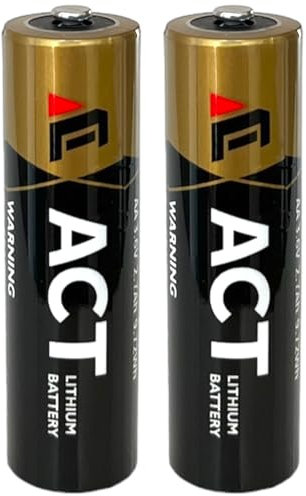 ER14505 AA Battery (2 pack) LS14505 3.6v 2700 mAh Lithium Battery ACT