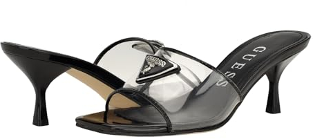 GUESS Damen Lusie Sandale mit Absatz, schwarz 001, 39 EU