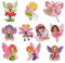 AUAUY 10 PCS DIY Diamant Malerei Aufkleber, Mosaik Aufkleber Set in Harz, 5D Diamant Painting Bilder Sticker mit Werkzeug, Niedlich Diamond Painting Bilder für Kinder Spielzeug Geschenke (Elfin)