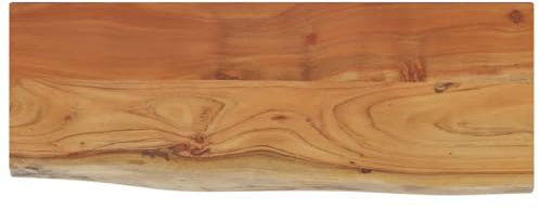 vidaXL Wandregal 80x30x3,8 cm Rechteckig Massivholz Akazie Baumkante