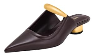 JW PEI Helena Mules Traforati da Donna - Rosso Bordeaux