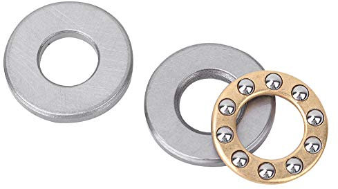 10 Stück Hartmetalllager mit Drucklager, Kugellager-Unterlegscheiben, Lager, Nadellager, Kugellager für den Maschinenbau (F12-21M 12 * 21 * 5mm)