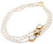 JMVLVLOA Schmuck 20 3 Reihen kultivierte barocke Perlenkette Perle vergoldet Stecker Halsreifen Luxus Hochzeit for Frauen