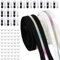 LPAMABA 2 Stück Regenbogen endlos 8m Reißverschluss Regenbogenzähne Meterware Endlosreißverschluss Nylon Reißverschlüsse mit 30 Zipper und 60 Endstück für Taschen Deko DIY Basteln Nähen