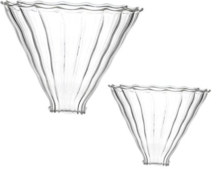 UKCOCO 2pezzi Filtri Da Caffè Riutilizzabili Tonnellate Striate Funzione Di Filtro Per Casa e Ufficio