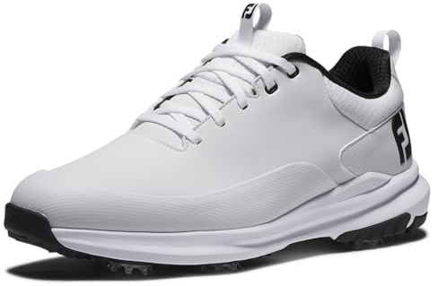 FootJoy Men's Tour Rival Golf Shoe, White/White/Black, 9.5 X-Wide