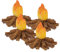 NULYLU 4stücke Teiliges Künstliche Flammen Lagerfeuer Dekorationen Aus Resin Für Miniatur Garten Landschaften Party Und Weihnachtsdeko Lebendige Spielzeugfeuer Modelle