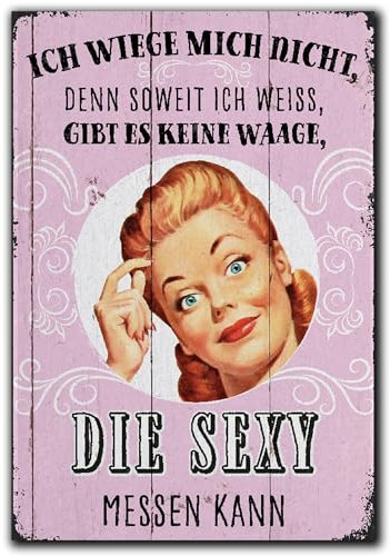 LANOLU Kühlschrankmagnete lustig- Waage, die Sexy messen kann - lustige Magnete mit Sprüchen und witzigen Motiven 8x5,5cm