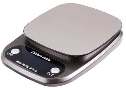 IMIKEYA Digitale Küchenwaage Mit Lcd-display Genauigkeit Aus Edelstahl Für Lebensmittel Kompakt Und Leicht Zu Reinigen