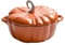 SXTYYH Cocotte Fonte émaillée En Forme De Citrouille Avec Couvercle Multifonctionnelle Maison Cocotte En Fonte CuisinièRe à Induction Universelle(Orange-25cm)