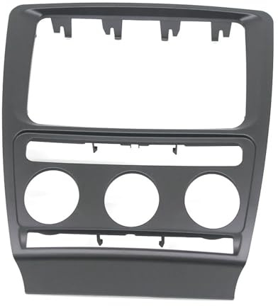 Autoradio-Rahmen Radioblende Set Passend für Skoda Octavia Automatische Klimaanlage 2004–2010 Autoradio-Panel Armaturenbrett Blende Plattenrahmen Adio DVD Stereo CD Panel