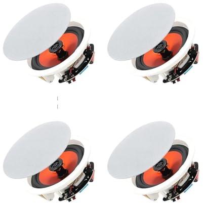 Enceintes de Plafond Bluetooth Système d'enceintes encastrées filaires for la Maison Parfait for la Maison 4 Enceintes Résistant aux intempéries