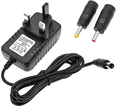 JZK 6V 1.5A 1500mA Power supply with 5.5 x 2.5 mm plug and 2 alternative plugs 4.0 x 1.7 mm, 3.5 x 1.35 mm, AC to DC adapter, 6V wall charger, compatible with 5.5 x 2.1 mm socket
