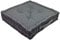 Alphadeco Dickes Bodenkissen Lara 10cm hoch - Stuhlkissen Matratzenkissen Sitzkissen - 45x45x10cm - 100% Baumwolle (Grau)
