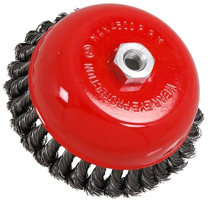 Neilsen CT2481 150mm Rotary Wire Brush, Twist Knot Wire Cup Brush, Max. Speed: 4500rpm