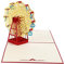 3D-Grußkarte Riesenrad Pop-Up-Karte Geburtstagskarten Danke Hochzeitseinladungskarten Geburtstagskarte Handwerk Papier Schönes Geschenk, Gelb Praktisch und Beliebt