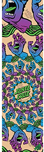 MOB Skateboard Griptape Santa Cruz Mandala Hand Clear 22,9 x 83,8 cm Griptape Blatt