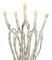 hellum Lichterkette innen, 50 er LED Lichterkette mit Timer, beleuchtete Länge 7,35m, batteriebetrieben, Kabel transperent, Lichtfarbe warmweiß <59 Lumen, 2er Set 150650