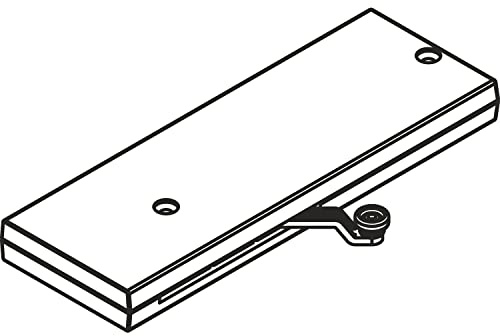 HAWA Combino Dämpfeinzug (Türdämpfer), Türgewicht 18-40kg - Mitnehmer breit, Kunststoff grau