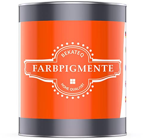 BEKATEQ Farbpigmente in RAL8012 Rotbraun 500g - Eisenoxid Pulver mikronisiert für Epoxidharz, Beton, Putz, Dispersionsfarbe, Kalk- und Leimfarben - Made in Germany BK-122