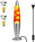 CELLUSTOP - Lampe Lave Décorative à poser, Lampe Magma Lave Ampoule de rechange incluse - Verre Robuste - 20 Watts - 35 cm - Bleu, Vert, Rouge (ROUGE)