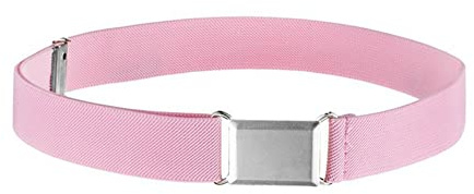 WannGe Cintura elastica regolabile per bambini Cintura elastica per bambini per bambini ragazzi ragazze, Rosa, taglia unica
