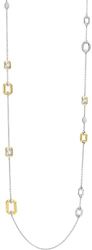 Ti Sento - Milano Collier Pour Femme en Argent 925 et oxyde de Zirconium Taille Unique 88735757, Taille Unique, Zircone cubique