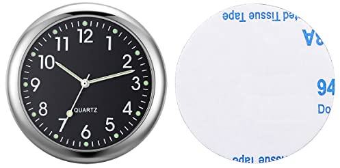 Hsthe Sea Car Clock, Mini Fahrzeug Armaturenbrett Uhr für Auto, Mini Quartz Analogue Car Dashboard Uhr, Clock Time Auto Air Vent Clip Uhr Mini Tiny Small Luminous Car Vent Clocks Watch