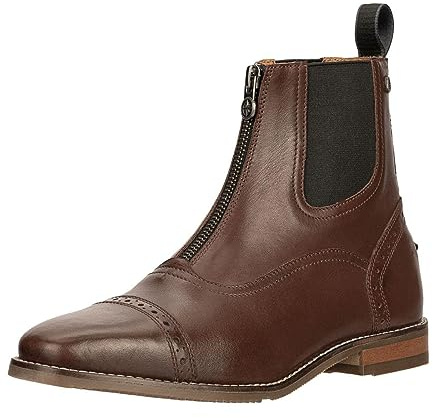 SUEDWIND FOOTWEAR Florentina FZ - Italienisches Rindsleder – Weiches Leder im Innenschuh - Karreeleisten - Einlegsohle - Handarbeit - YKK Zipper vorne - Braun 40