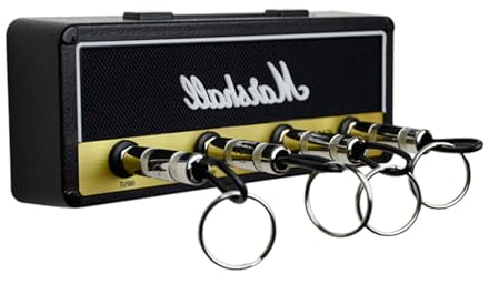 TECKI Lautsprecher Schlüsselkasten – Vintage Schlüssel teckdose,Wandhalterung Schlüsselhalter Aufbewahrung Gadget, Rock Stil Wohnung Deko, Geschenk zum Umzug, Geburtstagsgeschenk (JCM800)