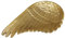 Dekoschale Engelsflügel aus Aluminium 26/15cm gold Schale Engel Dekoteller Weihnachten
