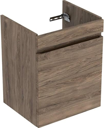 Geberit Renova Plan Unterschrank für Waschtisch, mit 1 Schublade, 48,4x60,6x40,7cm, 501904, 501.904.JR.1, Farbe: Nussbaum Hickory/Melamin Holzstruktur