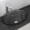 Mai & Mai Waschbecken Glas Aufsatzwaschbecken Glaswaschbecken Handwaschbecken Waschschale Oval Grau BxTxH 50,5x36x15,5 cm Minerva05