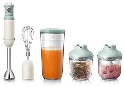 CASOTA Egg Beater Blender Whisking,4-in-1 Hand Blender, Powerful 500Watt 5-Speed Stick Blender with 500ml Food Grinder, Egg Whisk, Puree Infant Food, Smoothies, Sauces and Soups - Multi-Purpose
