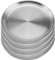 MUKCHAP 4 platos llanos de acero inoxidable de 30 cm, platos de metal para servir, plato de camping plateado para camping, barbacoa, ensalada, aperitivo