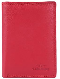 CHARRO Portefeuille Vertical Homme Femme, Cuir Véritable Fin sans Porte-Monnaie, avec Boîte Cadeau