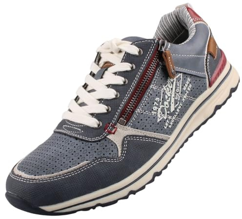 Dockers by Gerli Herren Halbschuhe Blau EU 45