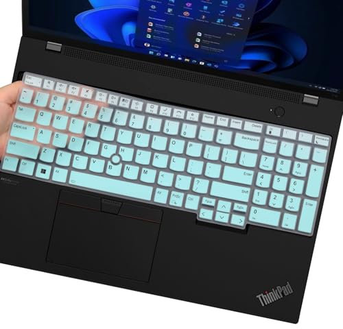 Tastaturabdeckung für Lenovo ThinkPad E16 L16 P16 P16v (Gen 2/Gen 1) / T16 P16s (Gen 3/Gen 2/Gen 1) 16 Zoll, ThinkPad L15 Gen 4/3 15,6 Zoll (nicht passend für ThinkPad Z16, L15 Gen 2/1), Mintgrün