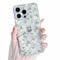ZTOFERA Case for iPhone 16 Pro, Transparent Clear Soft TPU Case with Flower Pattern, Ultra Slim Anti-scratch Silicone Gel Protective Bumper Cover for iPhone 16 Pro (6.3) - Big White Flower