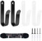 4 Pezzi Supporto da Parete per Snowboard Orizzontale Porta Sci da Muro per Skateboard con Viti di Fissaggio per Snowboard, Sci, Longboard, Skateboard
