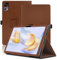 Funda para Acer Gadget E10 ETPad 10.95 Pulgadas, Acer Gadget E10 ETPad Tablet Funda, Funda Protectora Plegable con Soporte para Lápiz y Correa para la Muñeca, Protección Total. (Marrón)