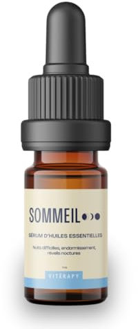 Sérum Sommeil Naturel, Améliore la Qualité du Sommeil & Réduit les Réveils Nocturnes, Huiles Essentielles Bio de Lavande, Marjolaine et Ylang-Ylang, 100% Naturel, Fabriqué en France