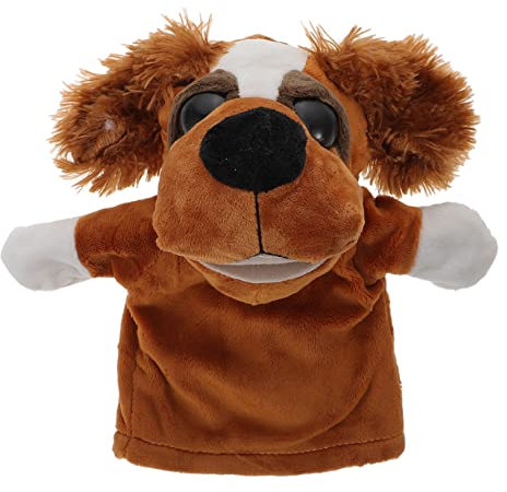 ERINGOGO Tier Handpuppen Für Plüsch Puppen Cartoon Tier Handspielzeug Mit Haarigen Ohren Hund Handpuppe Für Rollenspiele Und Kreative Bildung